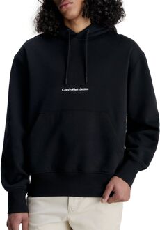 Calvin Klein Zwarte Sweaters met 98% Katoen Calvin Klein , Black , Heren - XL