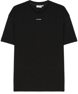 Calvin Klein Zwarte T-shirts en Polos Calvin Klein , Black , Heren - Xl,L,M,S