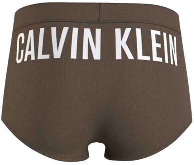 Calvin Klein Zwemshort met koordsluiting en ruglogo voor heren Bruin