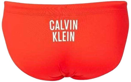 Calvin Klein Zwemshort met logo voor heren - maat S Rood