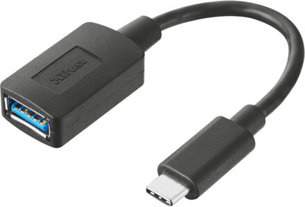 Calyx USB-C-naar-USB-A-adapterkabel Kabel Zwart