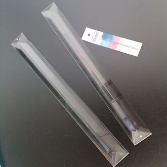 Camal 2 Stuks 180Mm X 22Mm Clear K9 Rechthoek Lange Kristal Prisma Druppel Hanger Kroonluchter Lamp Verlichting Onderdelen suncatcher Home Decor 1 hole