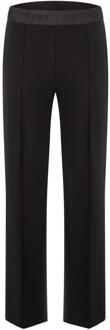 Cambio Elegante zwarte broek met geborduurde tailleband Cambio , Black , Dames - 2Xl,Xl,L,M,S,Xs,3Xl