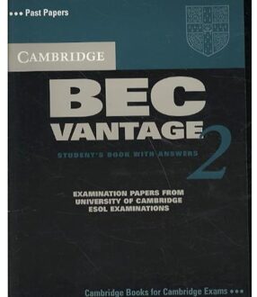 Cambridge Bec Vantage 2 Student's Book With Answers - Cambridge ESOL