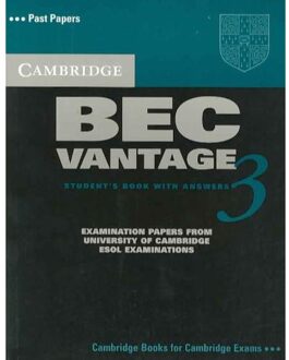 Cambridge BEC Vantage 3 Student's Book with Answers