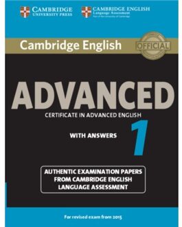 Cambridge English - Advanced 1 for Revised Exam from 2015 student's book with answers
