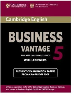 Cambridge English Business 5 Vantage Student's Book with Answers