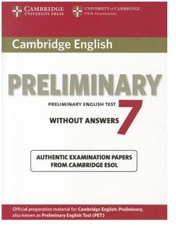 Cambridge English Preliminary 7 Student's Book without Answers