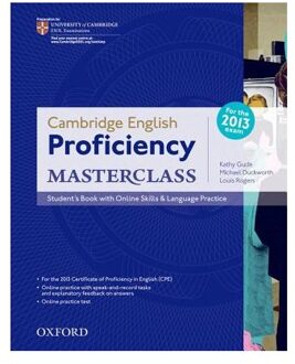 Cambridge English: Proficiency (CPE) Masterclass student's book+online skills pack
