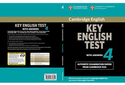 Cambridge Key English Test 4 Student's Book with Answers