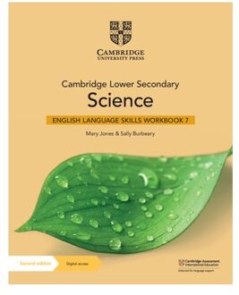 Cambridge Lower Secondary Science English Language Skills Workbook Stage 7 With Digital Access - - Mary Jones