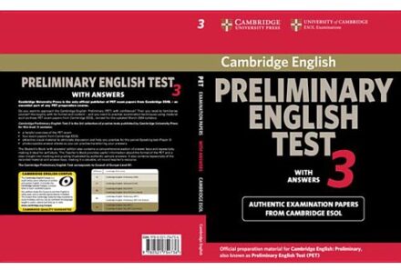 Cambridge Preliminary English Test 3 student's book with answers