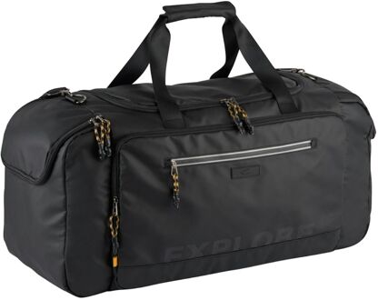 Camel Active Explore Duffle black weekendtas handbagage Zwart - H 36 x B 51 x D 22 cm
