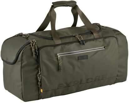 Camel Active Explore Duffle khaki weekendtas handbagage Groen - H 36 x B 51 x D 22 cm
