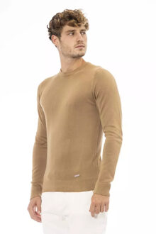 Camel Crew Neck Gebreid Trui Ba23668 Bruin - EU 50