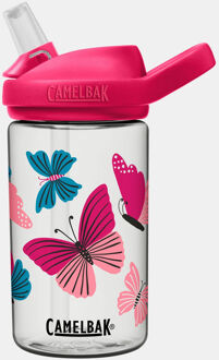 Camelbak drinkbeker Eddy+ Butterflies junior 0,4 liter roze Transparant