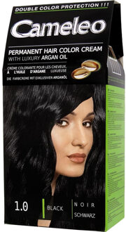 Cameleo Cameleo_omega Permanent Hair Color Cream Trwale Koloryzuj?ca Farba Do W?osi?1/2w 1.0 Black