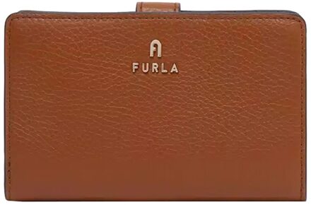 Camelia M Compact Wallet cognac Dames portemonnee - H 9 x B 14 x D 3