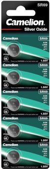 Camelion 371/370 - 371 - 370 - SR920SW - SR69W - AG6 - LR69 Zilveroxide horlogebatterij - 5 stuks