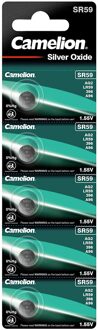 Camelion SR59 / SG2 - zilveroxide knoopcel - 1.55 volt / 5 stuks