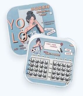 Camellia Series Phoenix Tail Individual False Eyelashes (2.0 Edition) - 2 Types Glue Version (16 pairs/32 clusters)