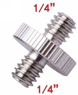 Camera Accessoires 1 Pc 1/4 "Male Naar 1/4" Buitendraad Adapter 1/4 Inch Dubbele Man Schroef Adapter ondersteunt Statief Mayitr