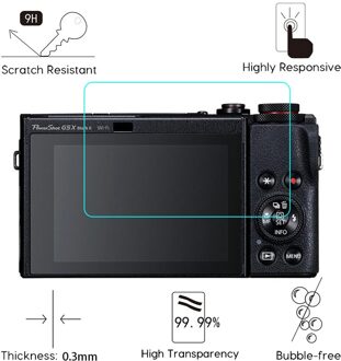 Camera Accessoires Voor Canon Powershot G5 X Mark Ii 0.3Mm 9H Clear Gehard Glas Screen Protector Camera Lcd anti-Scratch Film