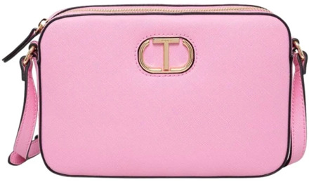 Camera Case met Oval T Design Twinset , Pink , Dames - ONE Size