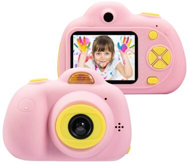 Camera Full Hd 1080P Draagbare Digitale Camcorder 2 Inch Lcd Display Kinderen Familie Reizen Foto Gebruik Kinderen min roze