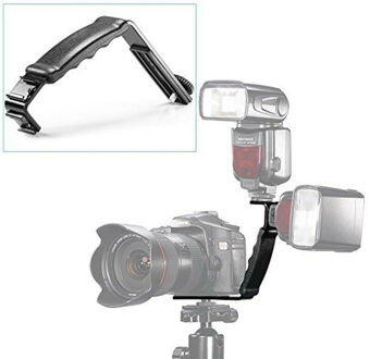 Camera L-Shape Flash Bracket Houder DSLR Flash Bracket Voor flitslicht Camera DV Camcorder Met Shoe