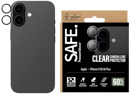 Camera Lens Protector voor de Apple iPhone 17 - Transparant