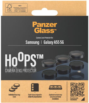 Camera Protector Hoop Optic Rings voor de Samsung Galaxy A55 - Black Zwart