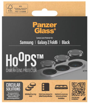 Camera Protector Hoop Optic Rings voor de Samsung Galaxy Z Fold 6 Transparant