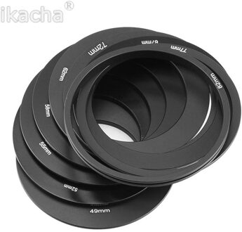 Camera Ring Adapter 9 Adapter Ring 49mm 52mm 55mm 58mm 62mm 67mm 72mm 77mm 82mm ring + filter houder set voor cokin p serie