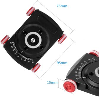 Camera Rolling Slider Voor Dolly Auto Tafel Top Desktop Roller Platform Video Track Rail Stabilisator Voor Vlog Dslr Rig Smartphone rood