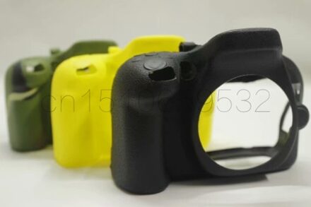 Camera Tas Zachte Siliconen Rubber Beschermende Body Cover Case Huid voor Nikon D5100 D5200 D5500 D5600 DSLR Camera D5100 D5200 zwart