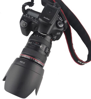 Camera Zonnekap Bajonetvatting Fit Voor Canon Ef 24-105 Mm F/4L Is Usm 77 Mm filter Lens (Onverenigbaar Met Full-Frame Dslr) ET-83II met 77mm UV