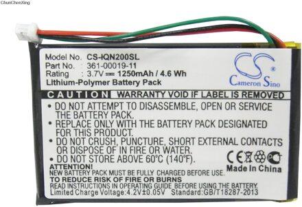 Cameron Sino 1250 Mah Batterij Voor Garmin Nuvi 200, 200W,205,205T,205W,205WT,250,252W, 255, 255T, 255W, 255WT,260, 260W, 260WT, 270