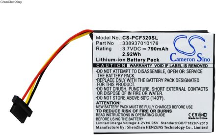 Cameron Sino 790mAh Batterij 338937010176 voor Pioneer AVIC-F320BT