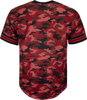 Camo Mesh Team Colour Chicago Bulls Heren T-shirt Rood - XL