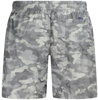 Camo Zwemshorts met Touwtjes Grijs - 2XL