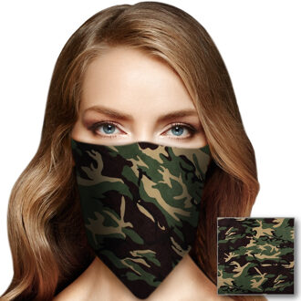 Camouflage bandana / hoofddoek voor volwassenen