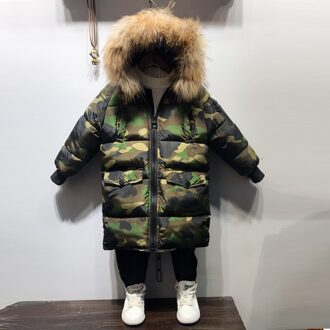 Camouflage Jongens Winter Jas warm dikte jassen hooded Jongens Winterjas Jongens Winter Jas 7WT026 8T