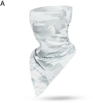 Camouflage Print Stofdicht Anti-Uv Unisex Outdoor Fietsen Driehoek Sjaal Gezicht Cover Halsbeenkap Winddicht Opknoping Oor Kraag