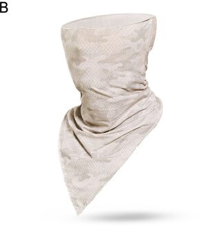 Camouflage Print Stofdicht Anti-Uv Unisex Outdoor Fietsen Driehoek Sjaal Gezicht Cover Halsbeenkap Winddicht Opknoping Oor Kraag