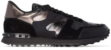 Camouflage Rockrunner sneaker met suède details Zwart - 41