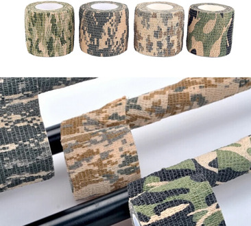 Camouflage Self Adhesive Elastic Bandage colorful Sport Tape Elastoplast Emergency Muscle Tape First Aid Tool Sports Safety