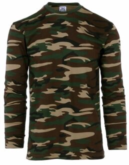 Camouflage shirt voor heren lange mouw S (48)