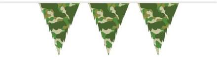 Camouflage vlaggenlijn 10 meter Multikleur