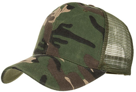 Camouflage Zomer Cap Mesh Hoeden Voor Mannen Vrouwen Casual Hoeden Hip Hop Baseball Caps Katoen Blend Baseball Caps Verstelbare Hoed m808 leger groen